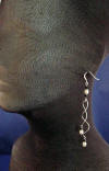 sterling silver freshwater pearl wedding earrings