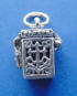 sterling silver cross prayer box charm