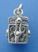 sterling silver prayer box with clear cubic zirconia stone
