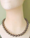 black shell pearl necklace