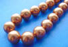 chocolate brown shell pearls