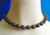 midnight black shell pearl necklace