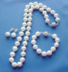 white shell pearl jewelry set