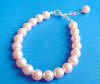 pink crystal pearl bracelet