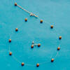 junior bridesmaid single-strand illusion necklace and stud earrings in bronze crystal pearls