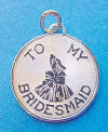 Sterling silver vintage to my bridesmaid charm