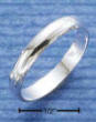 3mm plain sterling silver wedding band