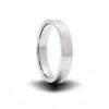 4mm wide flat tungsten carbide wedding ring
