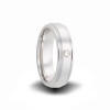 cobalt chrome 7mm wide and diamond wedding band ring
