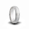 7mm wide cobalt chrome heavy stone rings wedding band