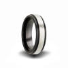 black and gray zirconium wedding ring