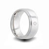 8mm wide heavy stone rings (r) cobalt chrome diamond wedding ring