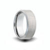 8mm wide satin finish tungsten carbide wedding ring
