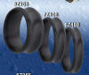 heavy stone rings black zirconium wedding bands
