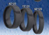 black zirconium wedding bands from heavy stone rings