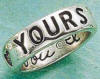 sterling silver 8mm forever yours and i love you wedding band