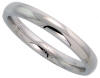 3mm wide stainless steel wedding band