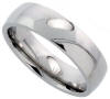6mm wide stainless steel wedding band ring