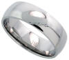 8mm wide stainless steel wedding ring
