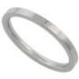 2mm wide flat eco friendly stainless steel wedding ring