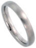 domed brush finish titamium 3mm wide wedding band ring