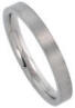 brush finish flat titanium 3mm wide wedding band ring