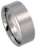 titanium 8mm wide flat brush finish comfort fit wedding band ring