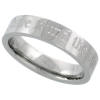 5mm wide, or 3/16 inches, women's stainless steel wedding bands that says i have found the one in whom my soul delights