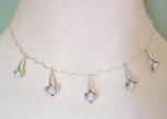 sterling silver freshwater pearl multi-calla lily drop necklace