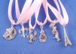 sterling silver cake charm 6-packs - nola charm 6-pack shown here