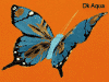 vdc 5" dark aqua butterfly