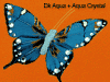 vdc 5" dark aqua butterfly with aqua crystals